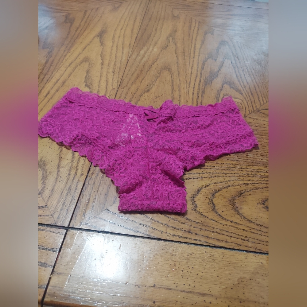 Victoria's Secret Hot Pink Lace Hipster